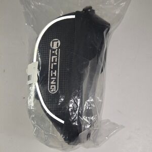 Black Cycling Bike Saddle Bag with Reflective Stripe and Tool Kit